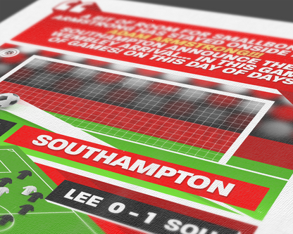 Adam Armstrong GOAL vs Leeds | Art Print | 2023/24 Championship Play-Off Final | Southampton