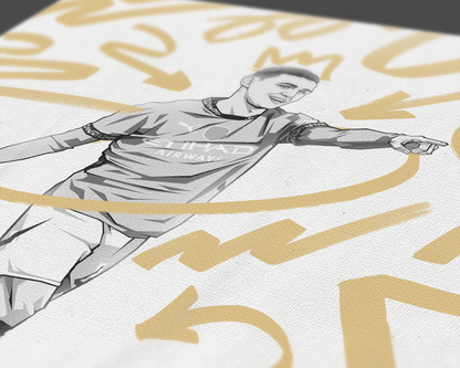 Phil Foden Marker Art Print