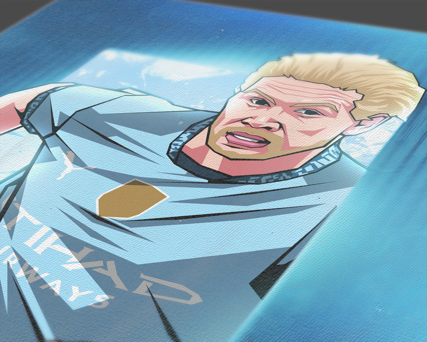 Kevin De Bruyne Glass Art Print