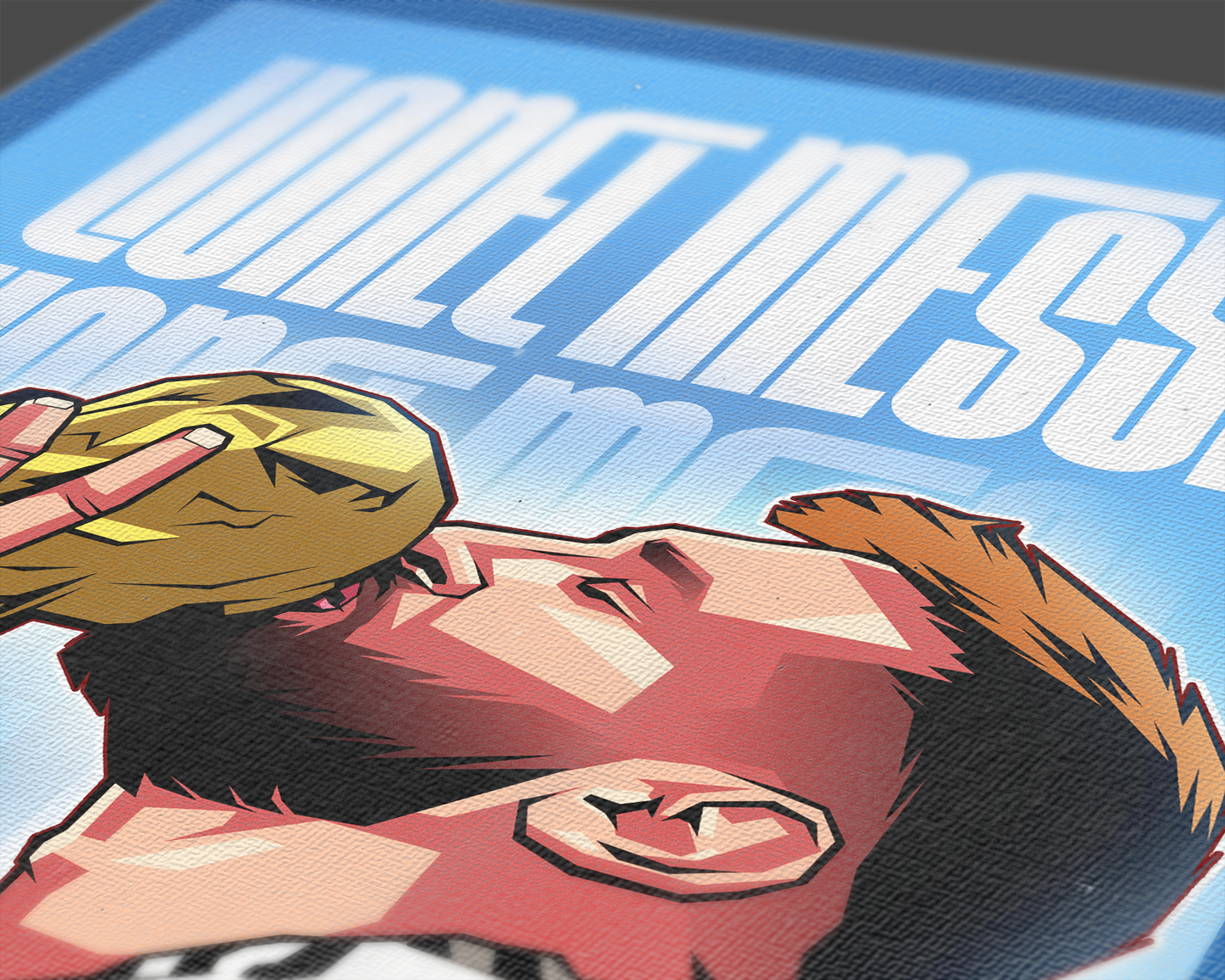 Lionel Messi Glow Art Print