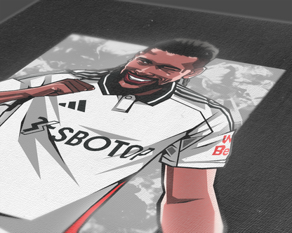 Alex Iwobi Glass Art Print