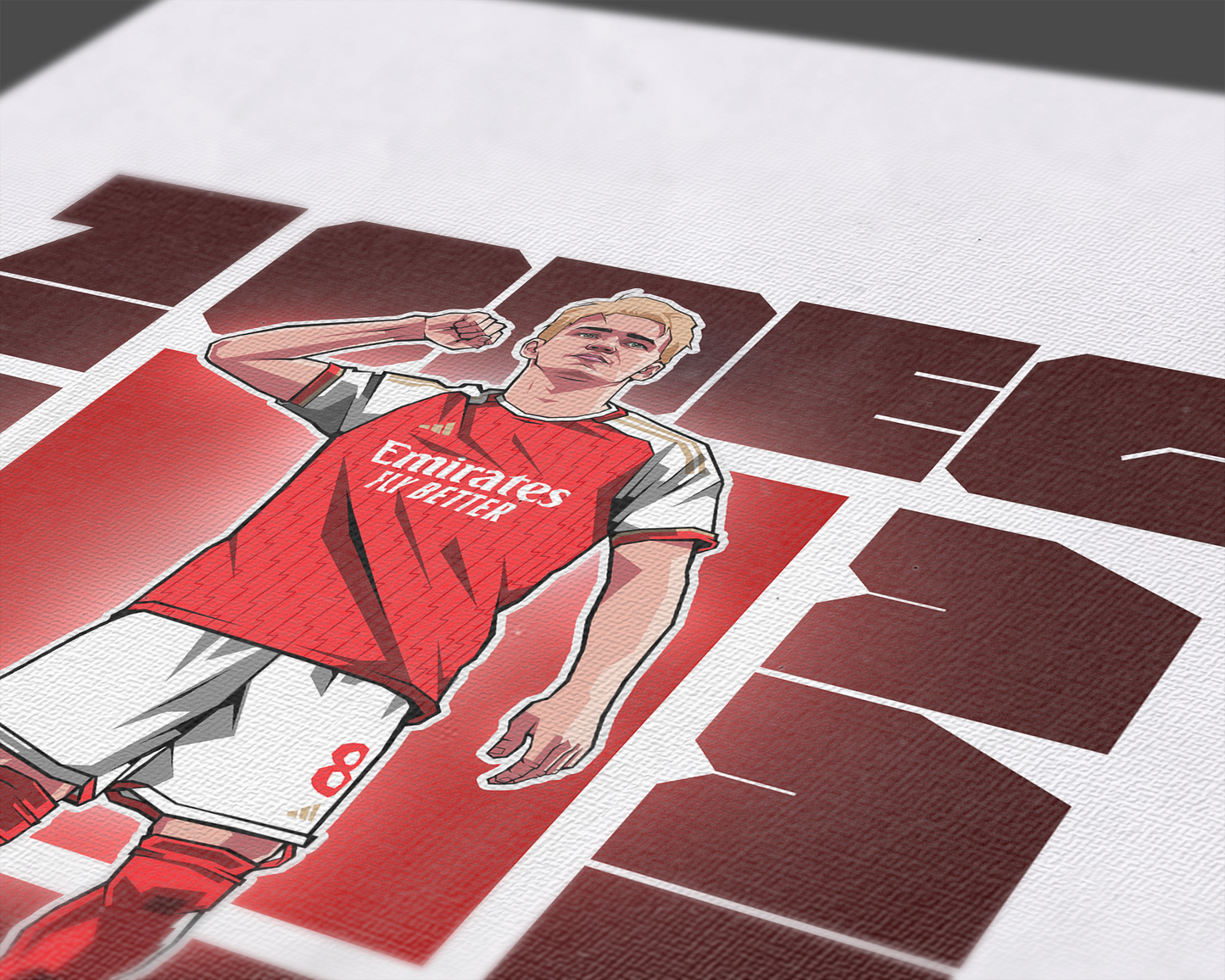 Martin Ødegaard Cube Art Print
