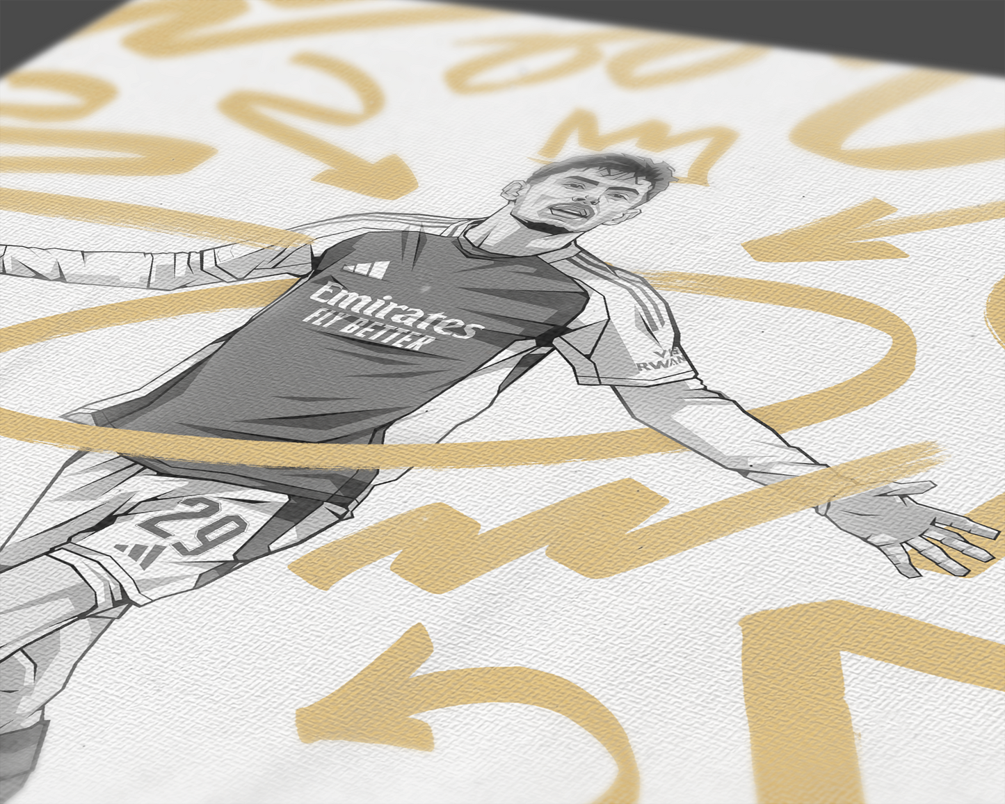 Kai Havertz Marker Art Print