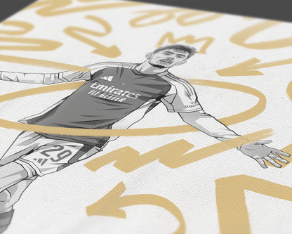 Kai Havertz Marker Art Print