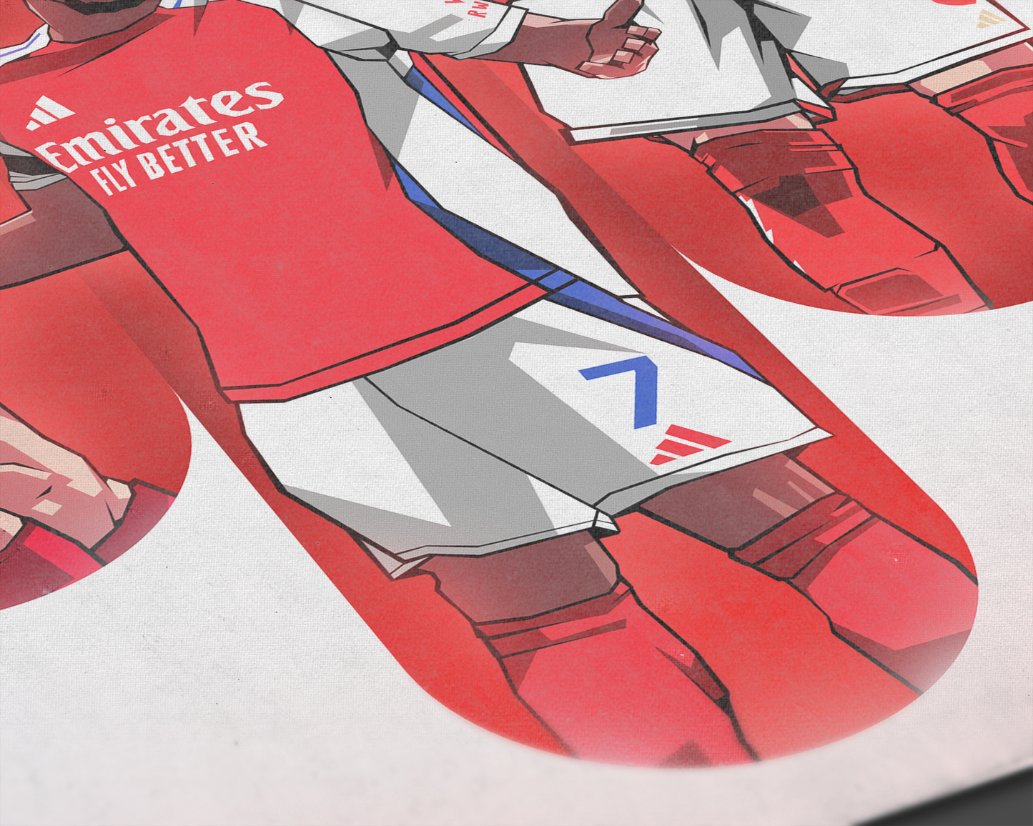 Martin Ødegaard, Bukayo Saka & Kai Havertz Trio Tubes Art Print
