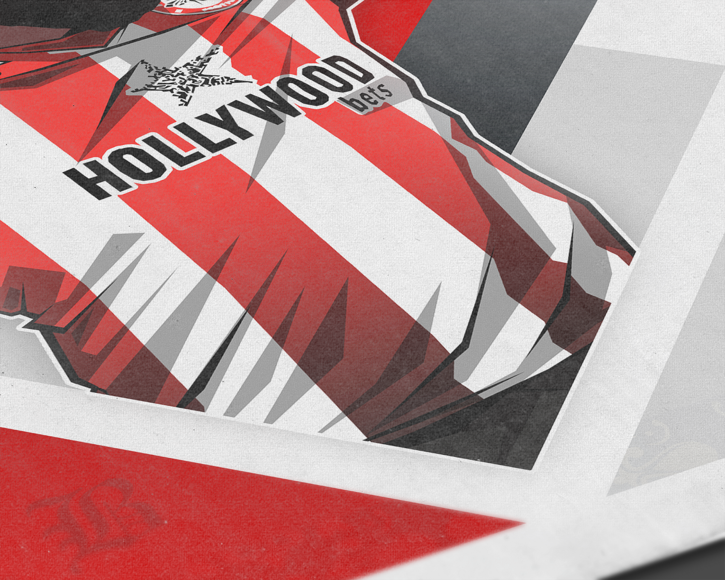 Bryan Mbeumo Diamonds Art Print