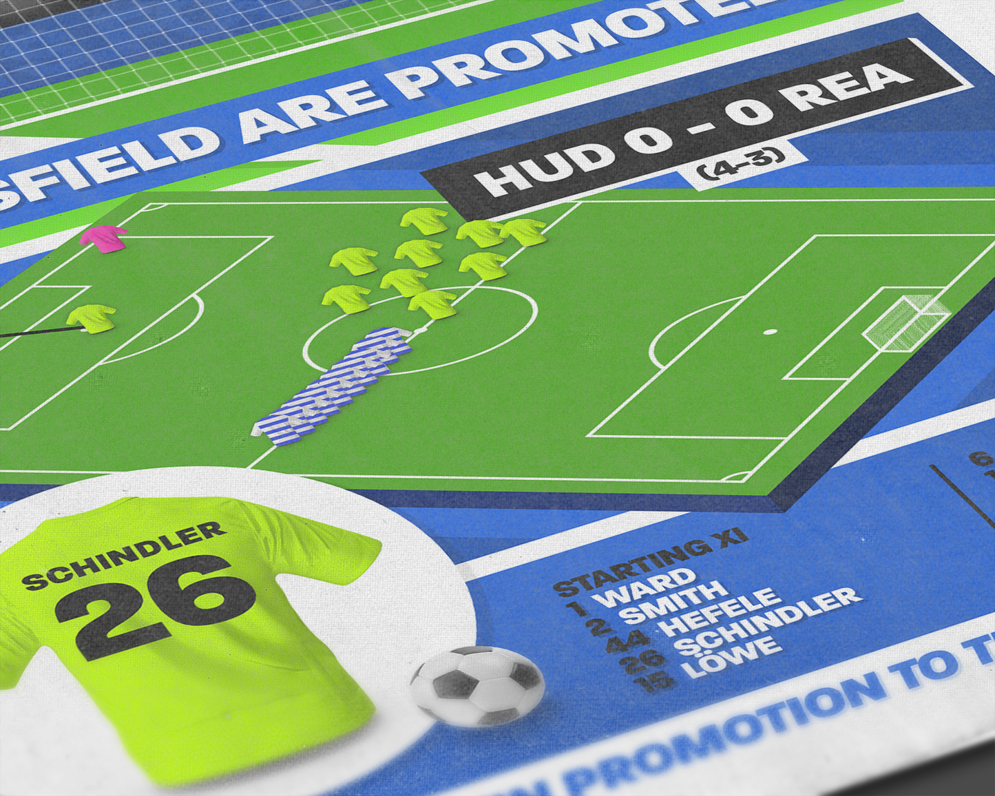 Christopher Schindler Winning Penalty vs Reading | Art Print | 2016/17 Championship Play-Off Final | Huddersfield Town