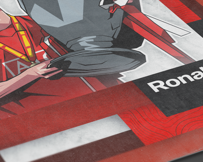 Cristiano Ronaldo Mosaic Art Print
