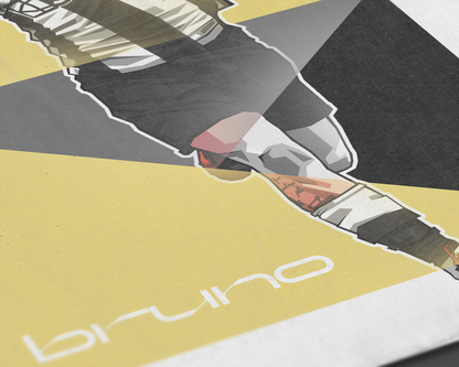 Bruno Guimarães Geometric Art Print