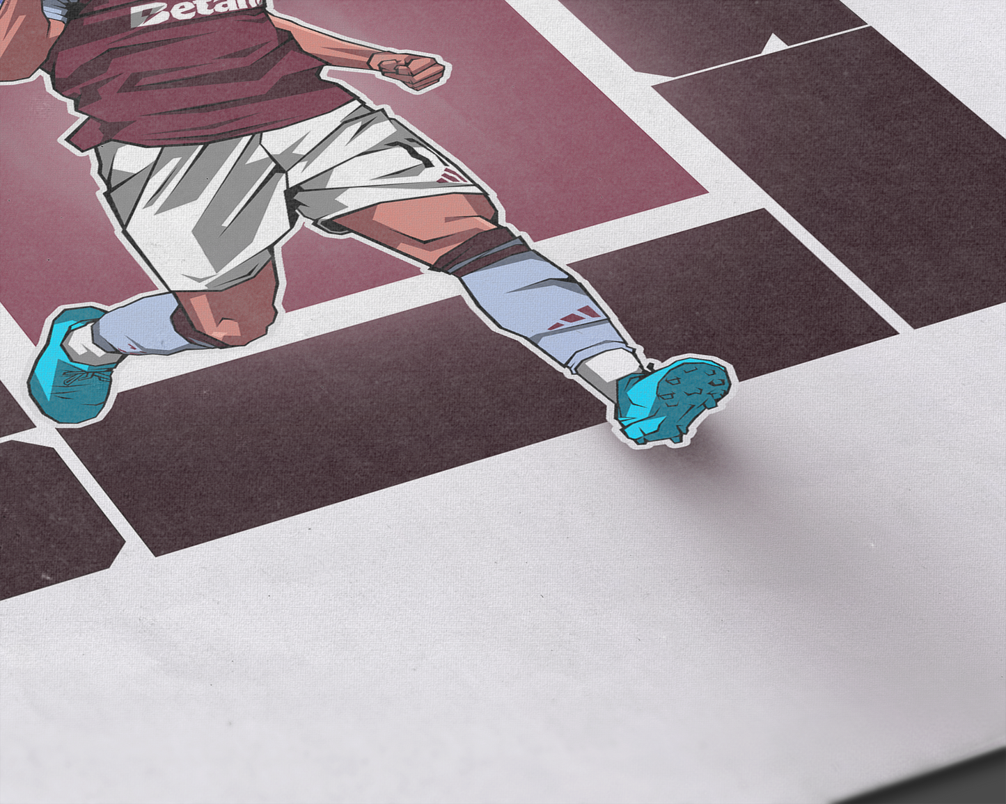 Ollie Watkins Cube Art Print