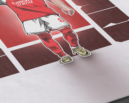 Martin Ødegaard Cube Art Print
