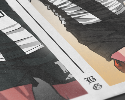 Alexander Isak & Bruno Guimarães Duo Perpendicular Art Print