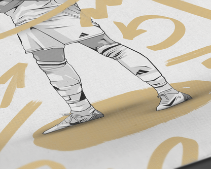 Kylian Mbappé Marker Art Print
