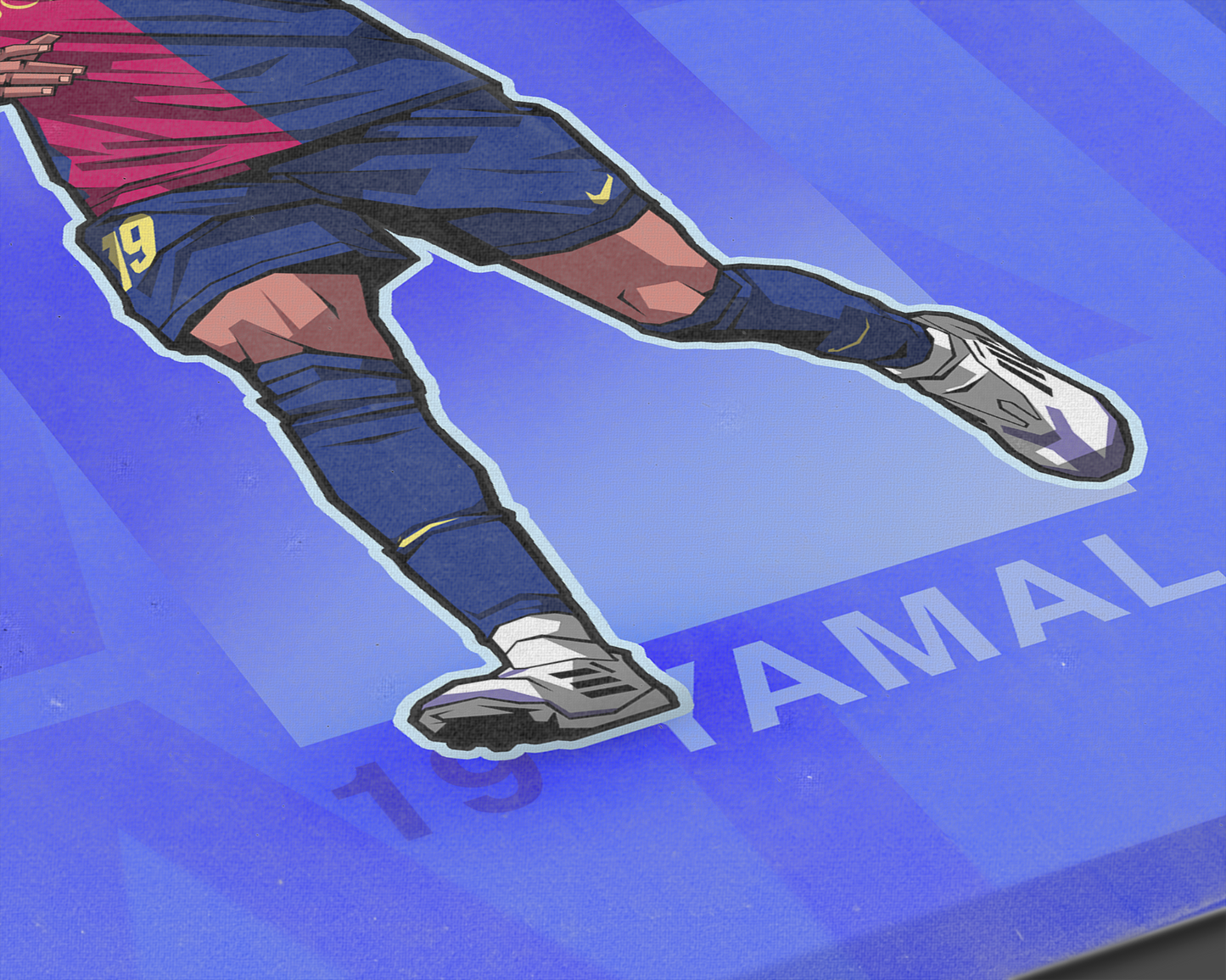 Lamine Yamal Repeat Art Print