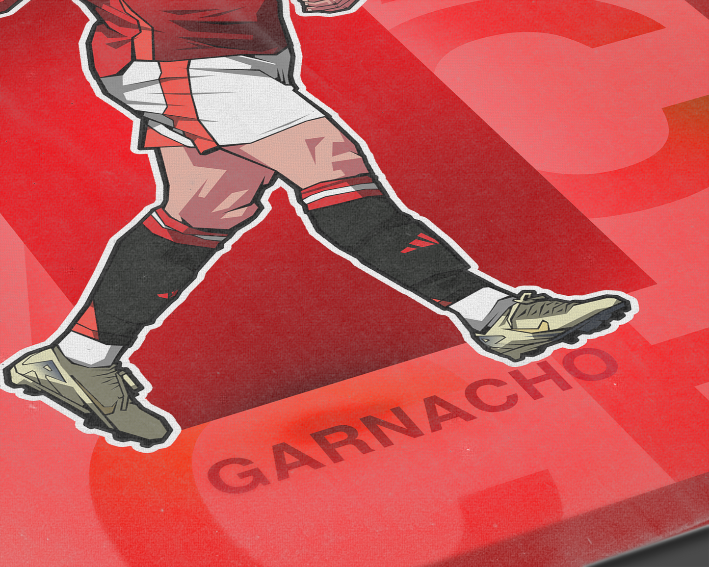 Alejandro Garnacho Repeat Art Print