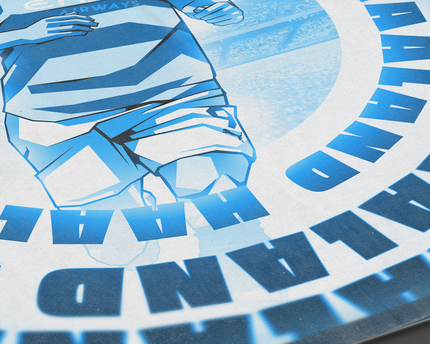 Erling Haaland Radial Art Print
