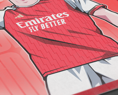 Martin Ødegaard Glow Art Print