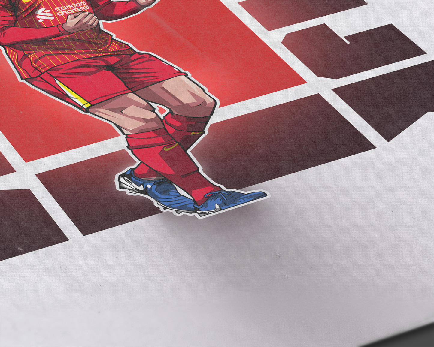 Virgil Van Dijk Cube Art Print