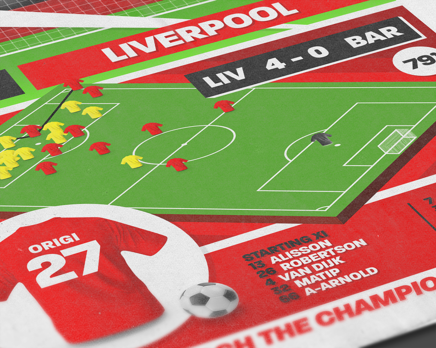 Divock Origi GOAL vs Barcelona | Art Print | 2018/19 UEFA Champions League Semi-Final | Liverpool