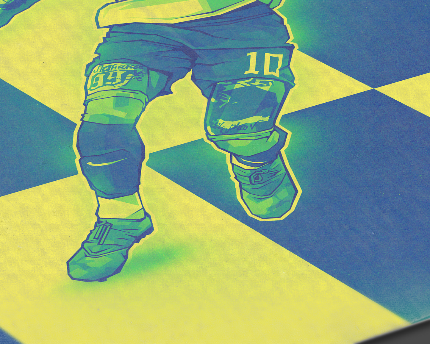 Neymar Jr Sections Art Print