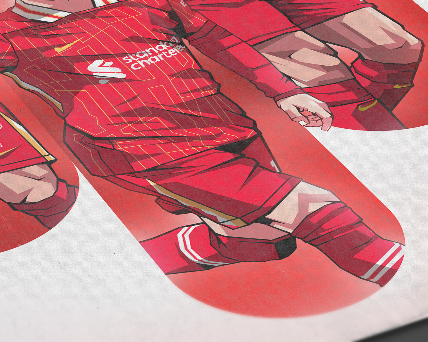 Luis Díaz, Mohamed Salah & Virgil Van Dijk Trio Tubes Art Print
