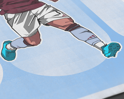 Ollie Watkins Rounded Art Print