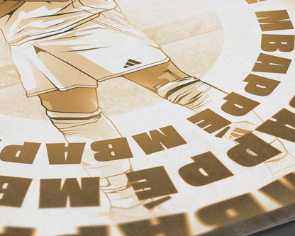 Kylian Mbappé Radial Art Print