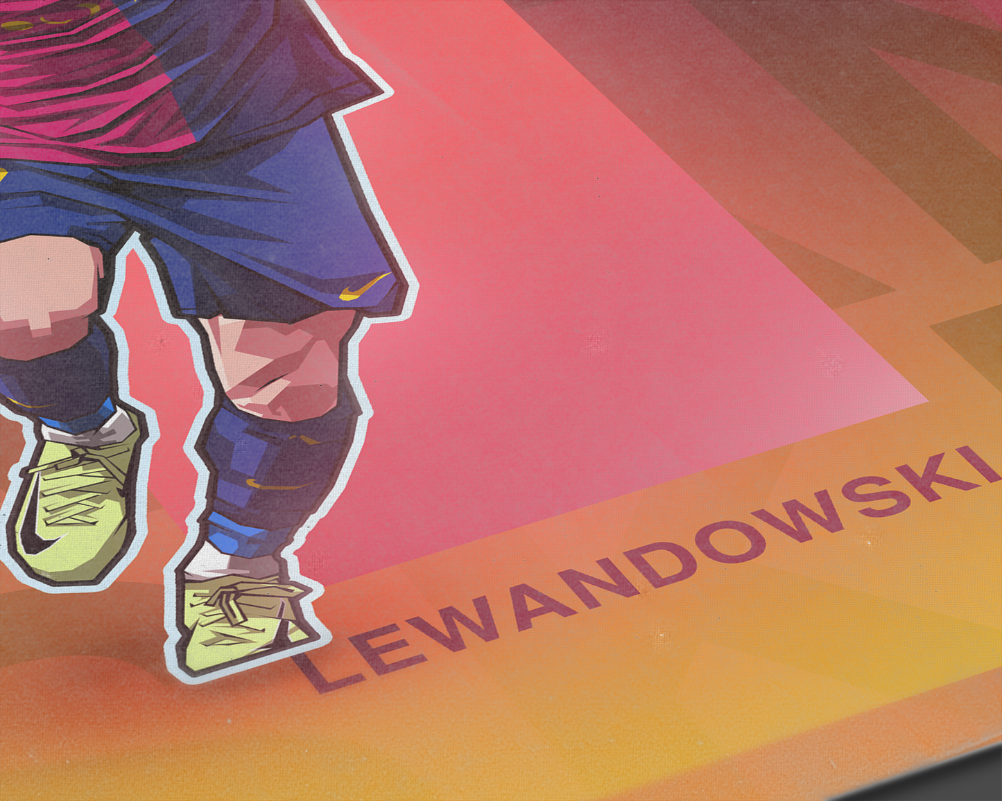 Robert Lewandowski Repeat Art Print