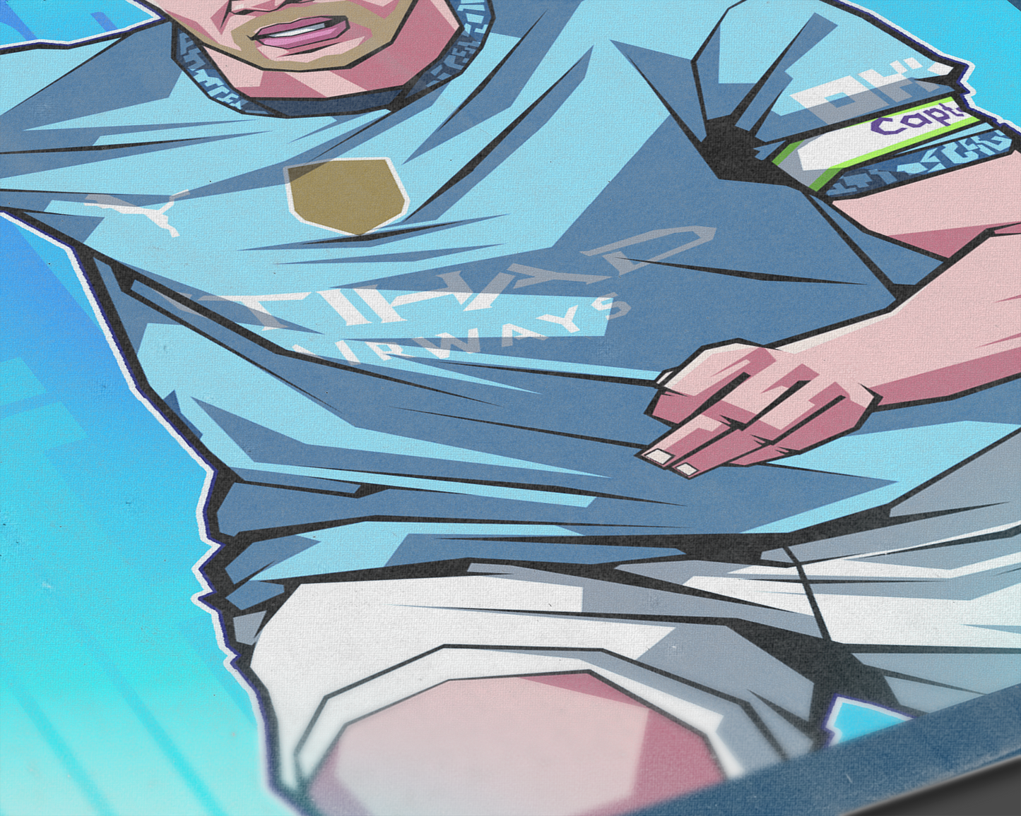 Kevin De Bruyne Glow Art Print