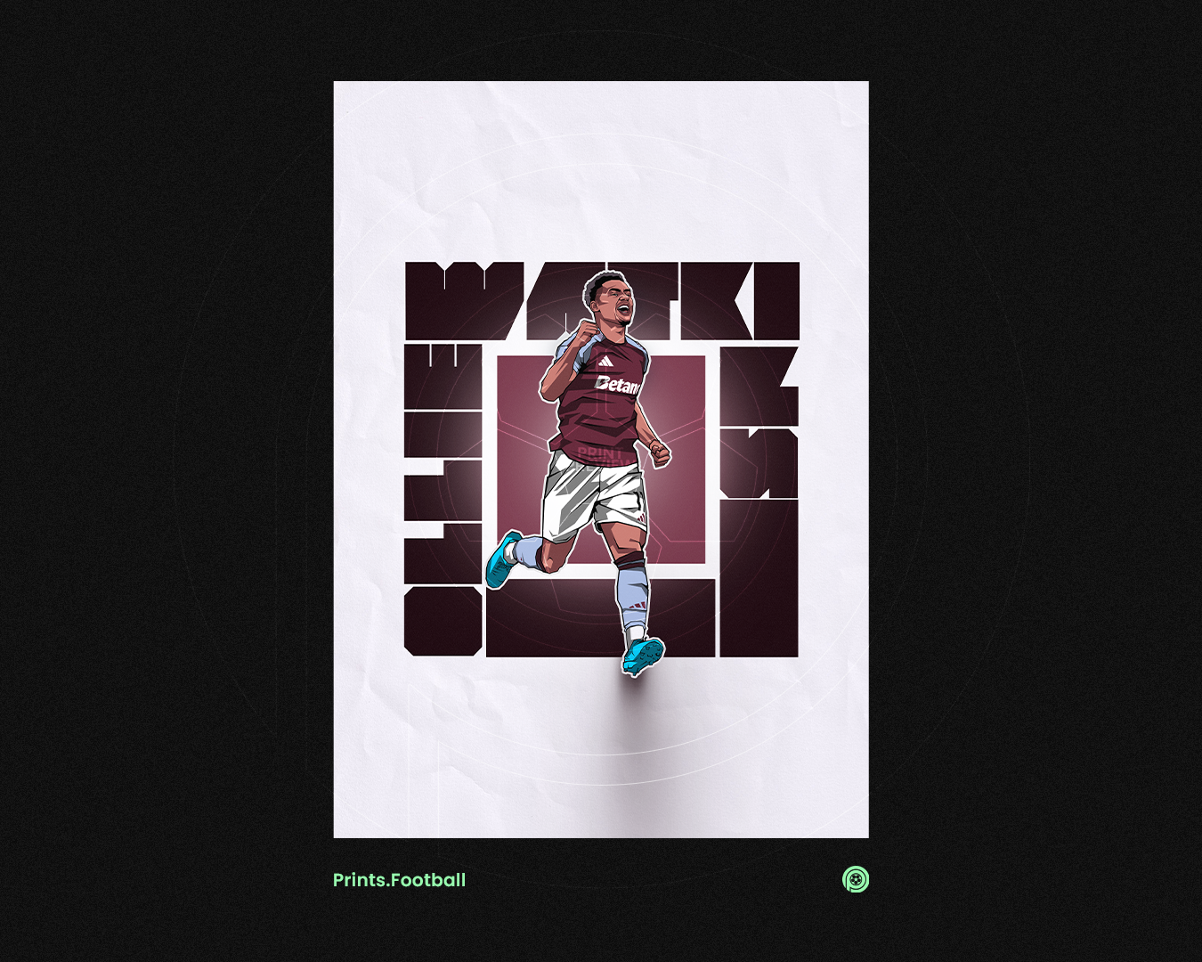 Ollie Watkins Cube Art Print