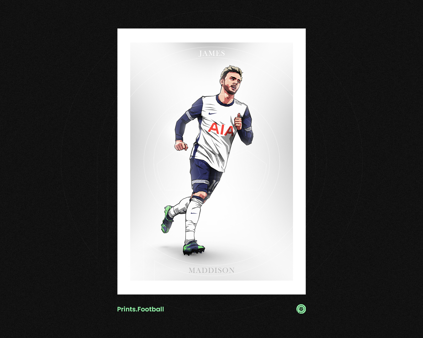 James Maddison Clean Art Print