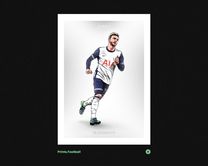 James Maddison Clean Art Print