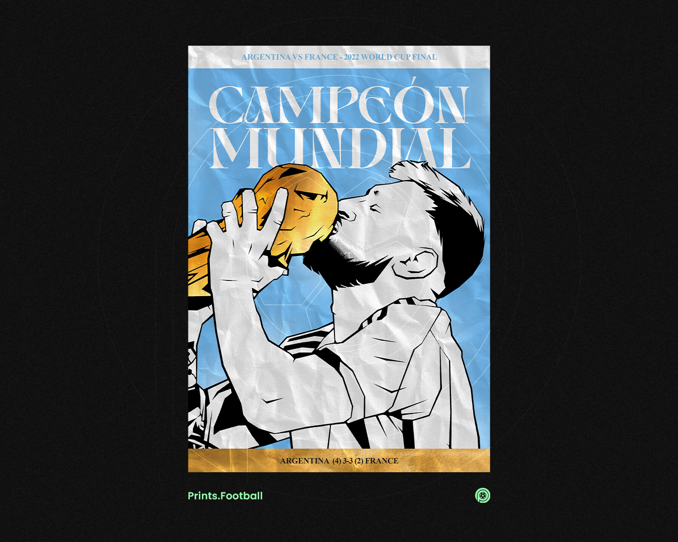 Lionel Messi Magazine Art Print