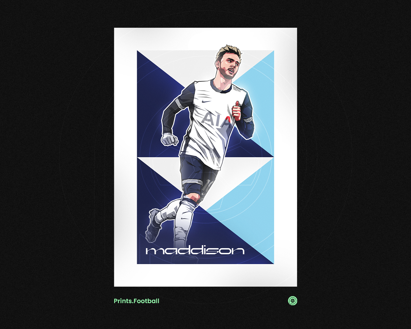 James Maddison Geometric Art Print