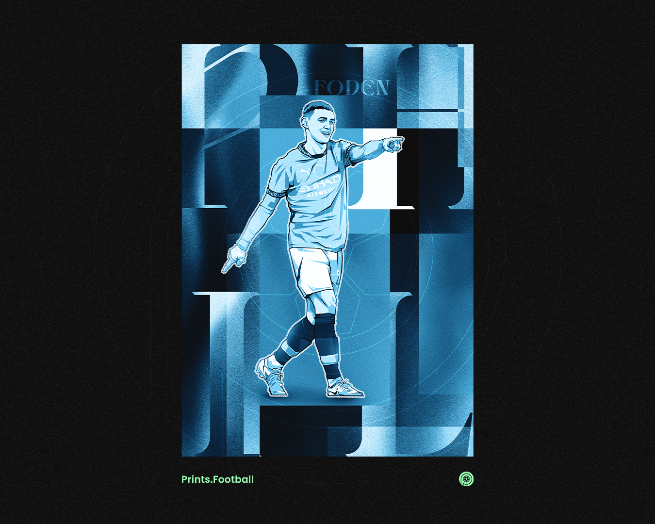 Phil Foden Collage Art Print