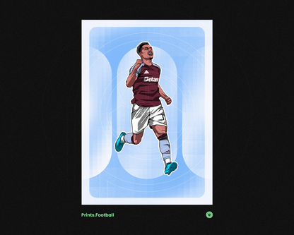 Ollie Watkins Rounded Art Print