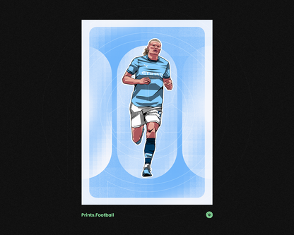 Erling Haaland Rounded Art Print