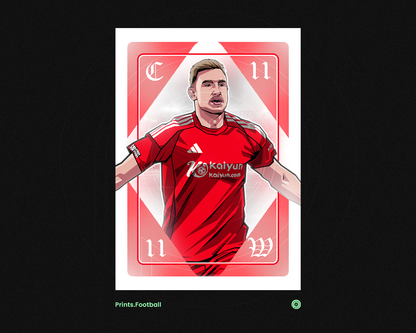 Chris Wood Playing Card Art Print