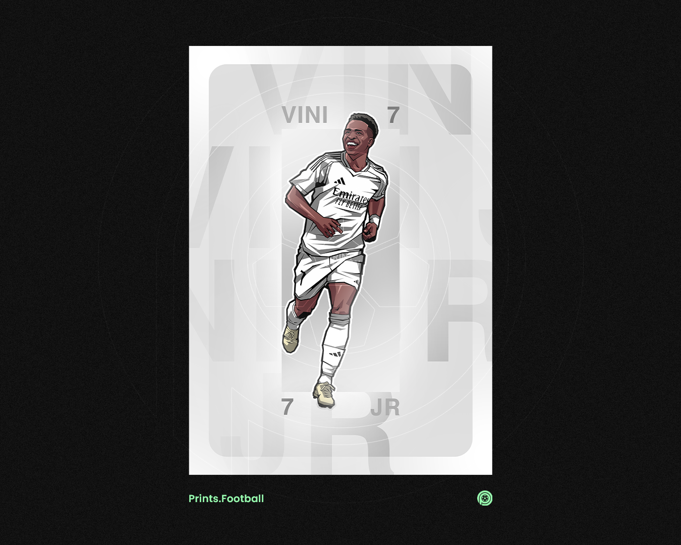 Vinícius Júnior Repeat Art Print
