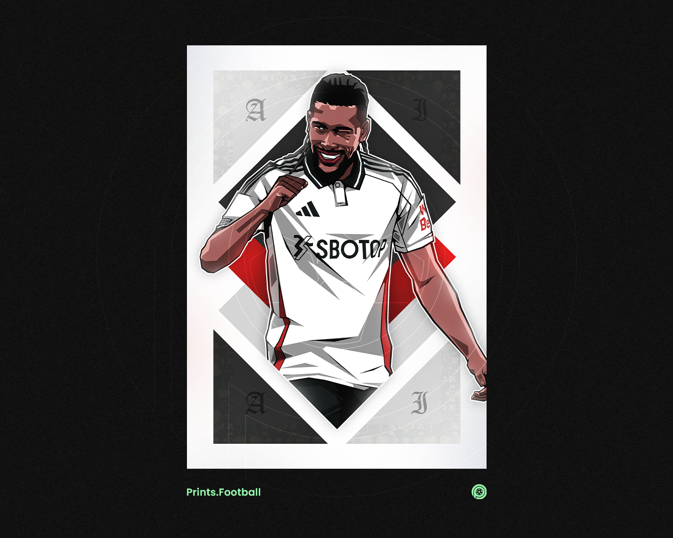 Alex Iwobi Diamonds Art Print