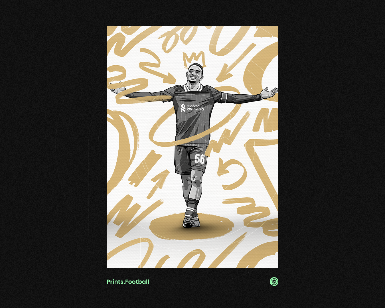 Trent Alexander-Arnold Marker Art Print