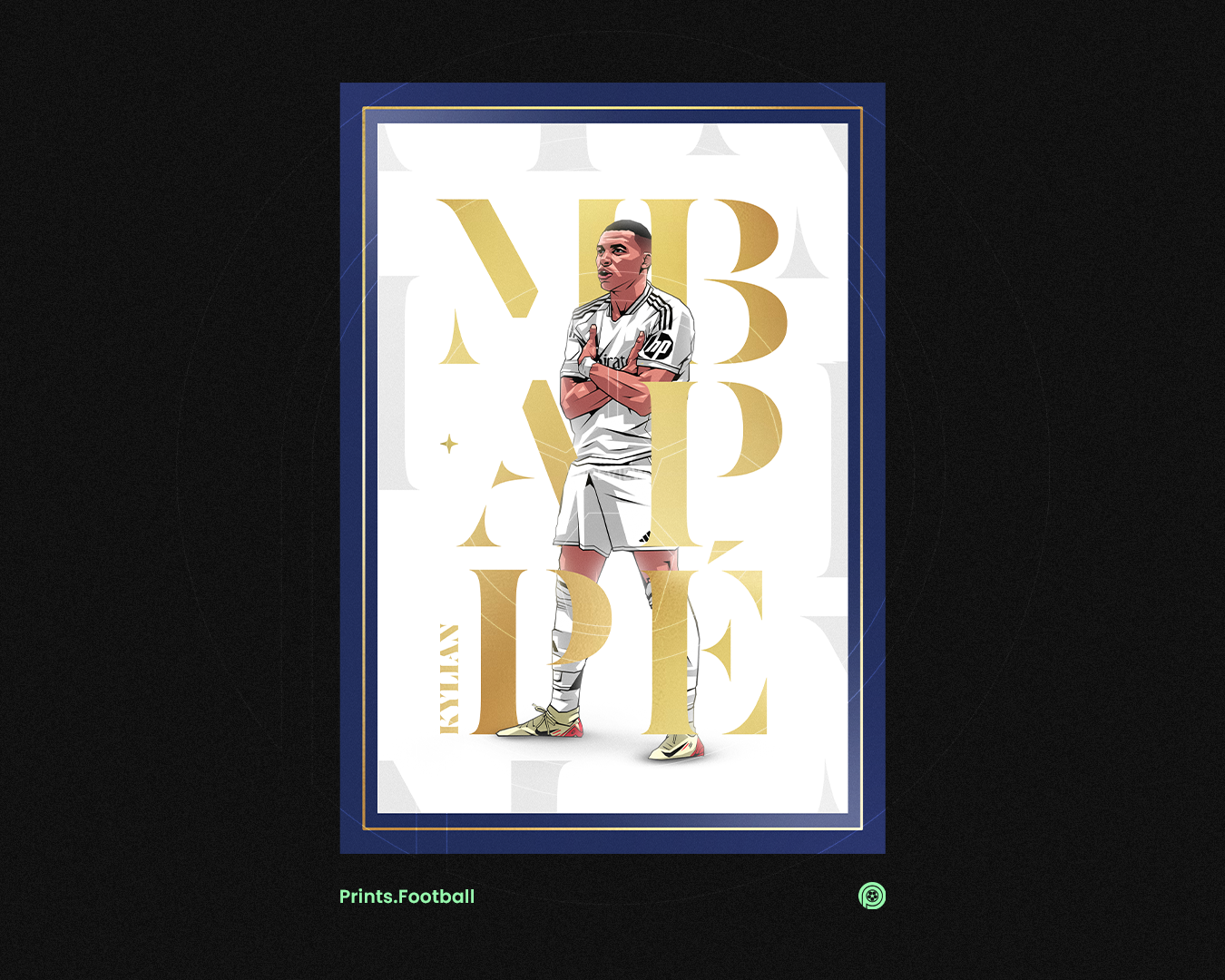 Kylian Mbappé Museum Art Print