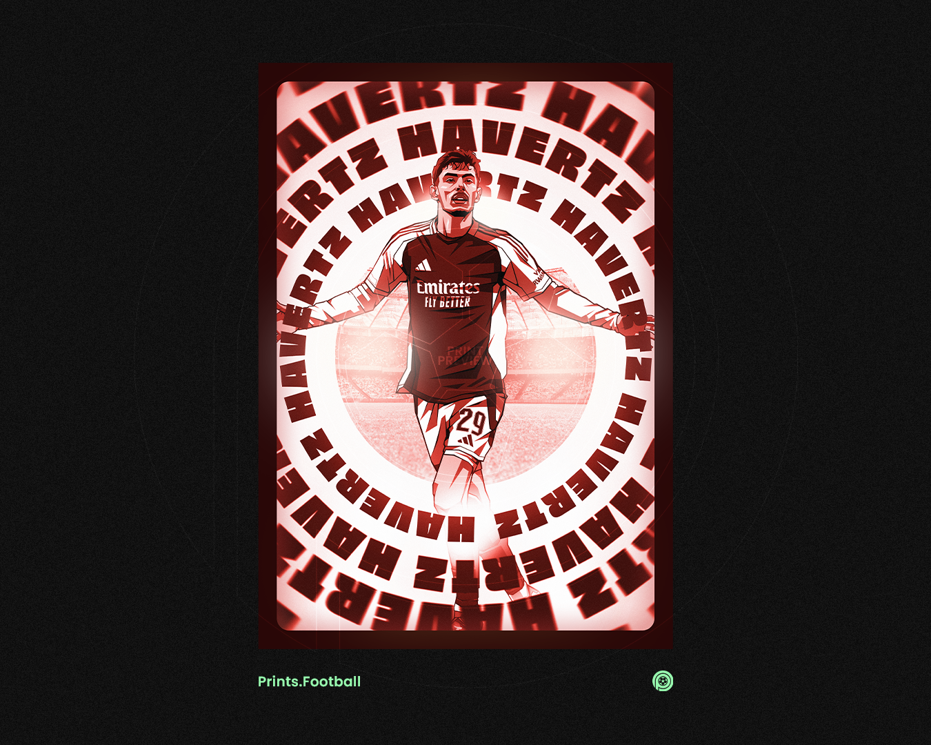 Kai Havertz Radial Art Print