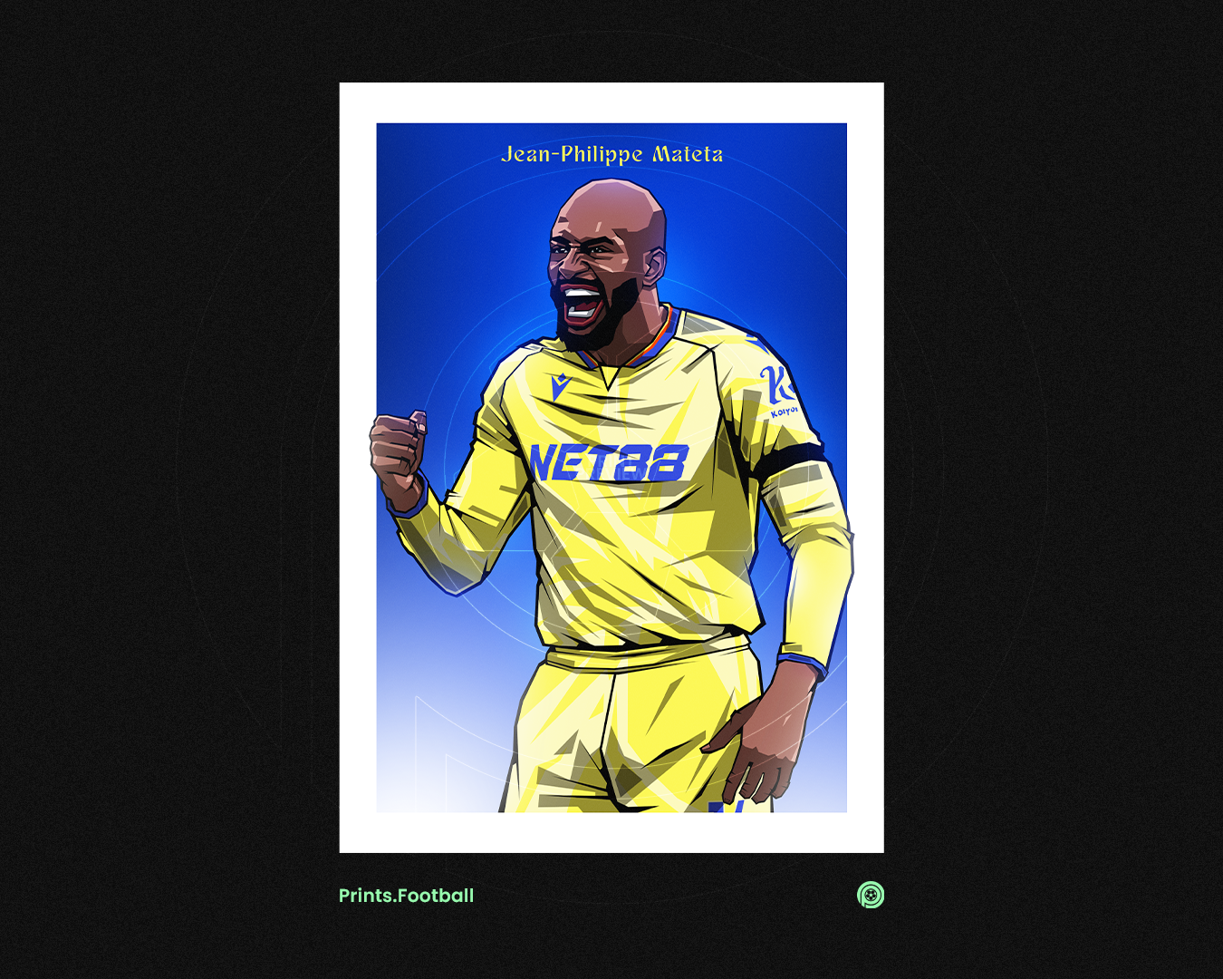 Jean-Philippe Mateta Gradient Art Print