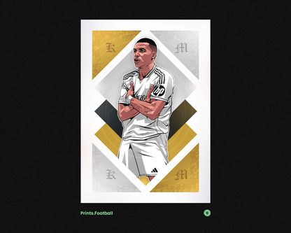 Kylian Mbappé Diamonds Art Print