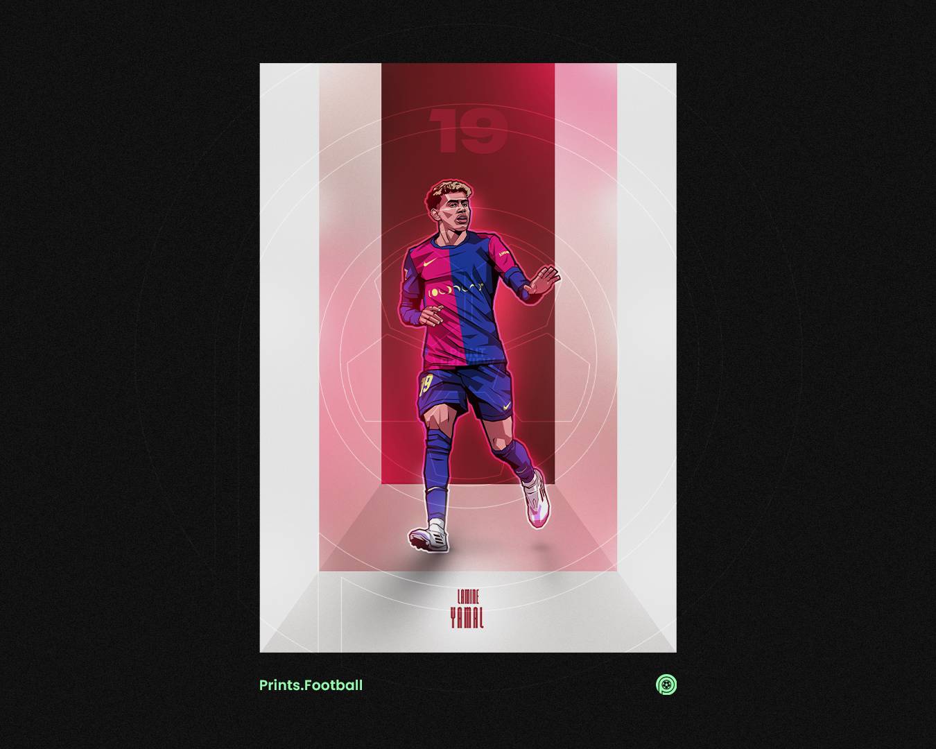 Lamine Yamal Walls Art Print