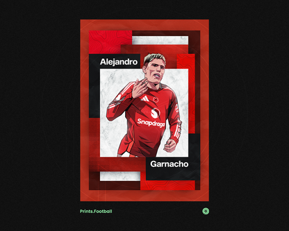 Alejandro Garnacho Mosaic Art Print