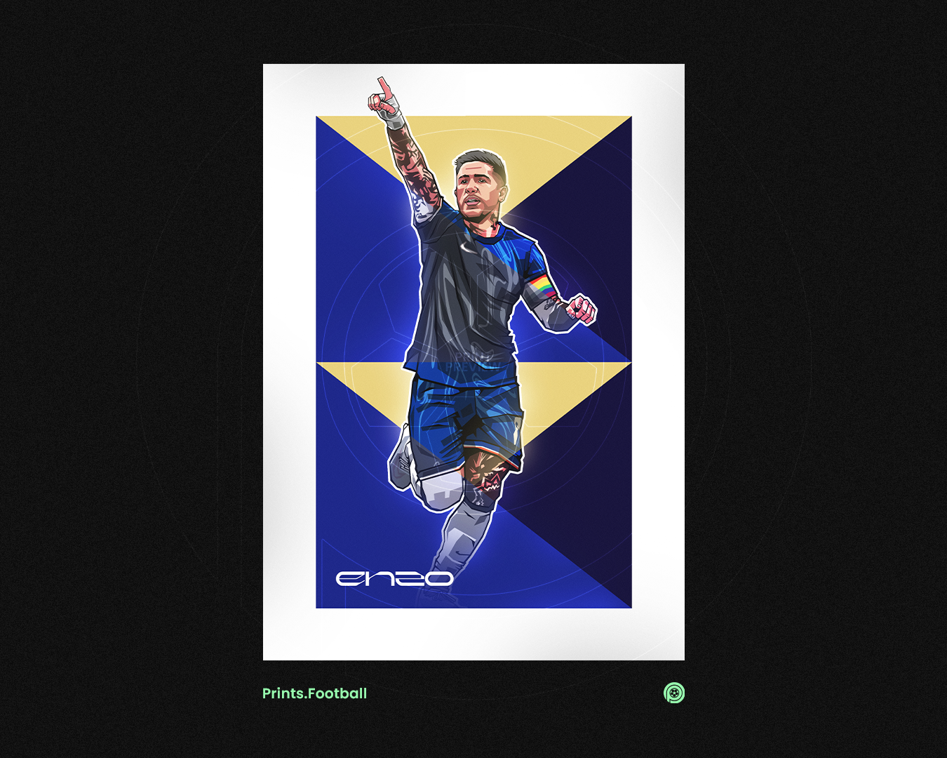 Enzo Fernández Geometric Art Print