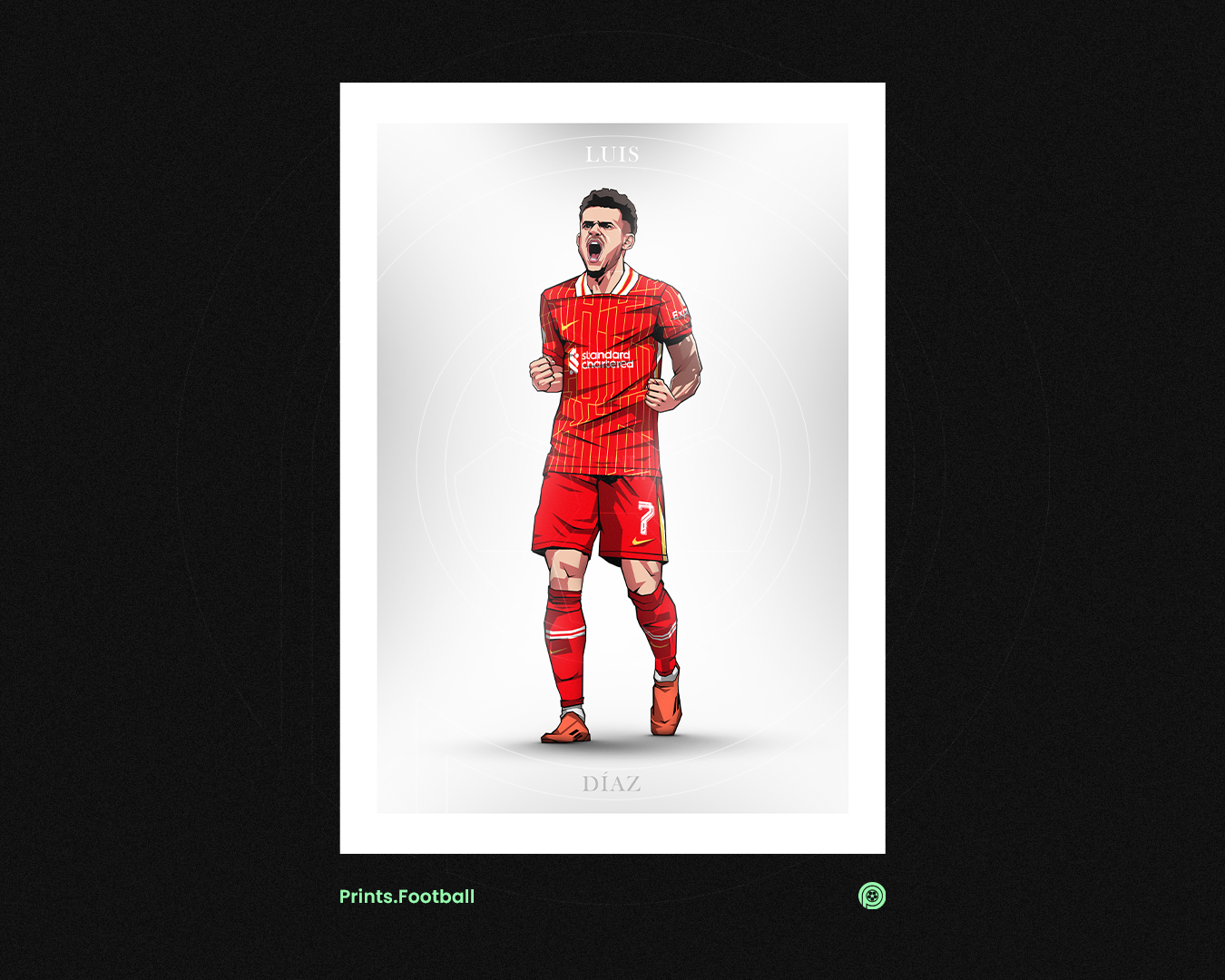 Luis Díaz Clean Art Print