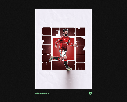 Bruno Fernandes Cube Art Print